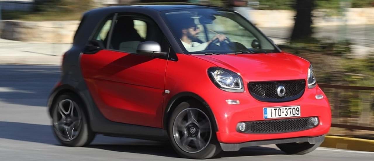 smart for two car rental in Rhodes airport